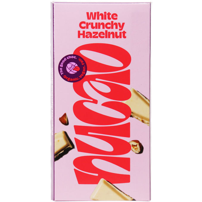 nucao BIO Schokolade White Crunchy Hazelnut