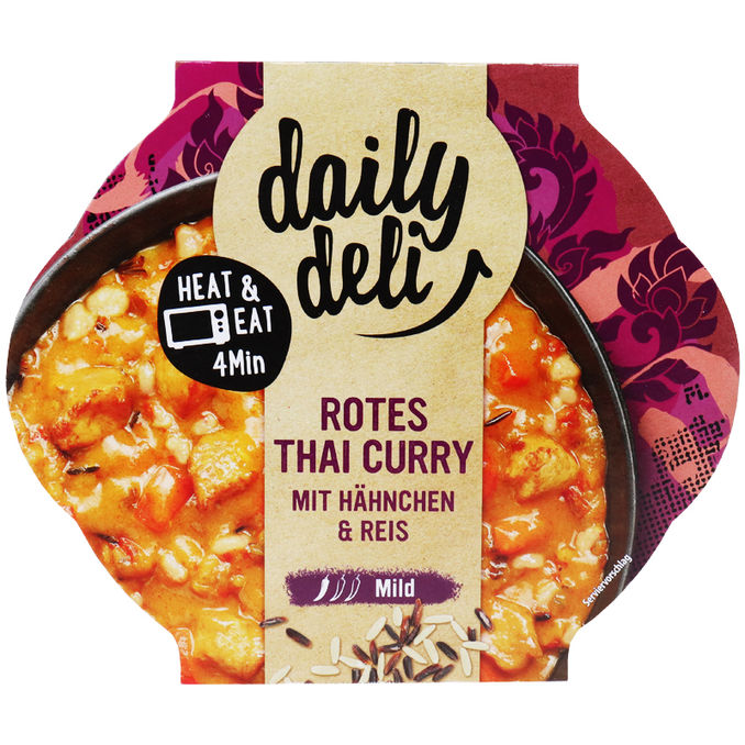 Daily Deli Rotes Curry mit Hähnchen