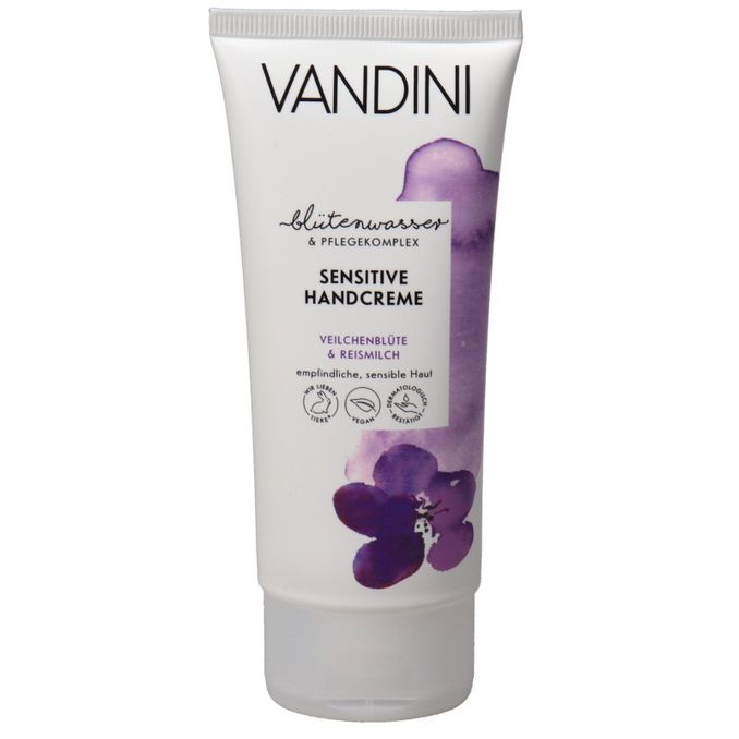 VANDINI Handcreme Veilchenblüte & Reismilch