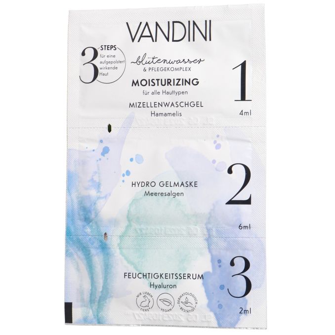 VANDINI 3-Step Gesichtspflege feuchtigkeitsspendend