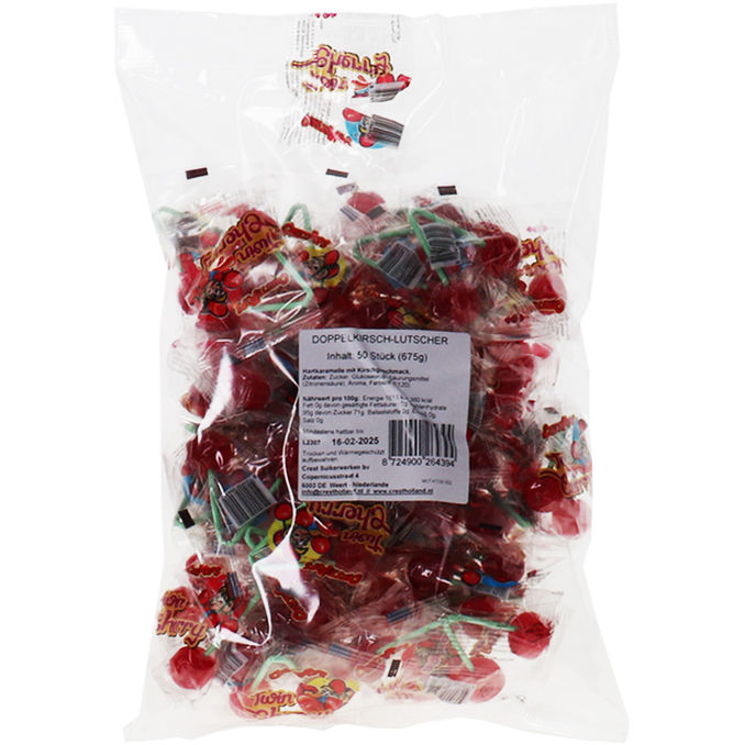 Crest Lollis mit Kirsche, 50er Pack