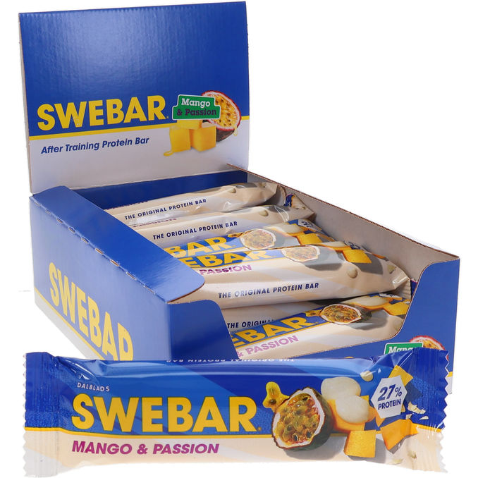 Swebar Proteinbars Mango & Passionsfrukt 15-pack