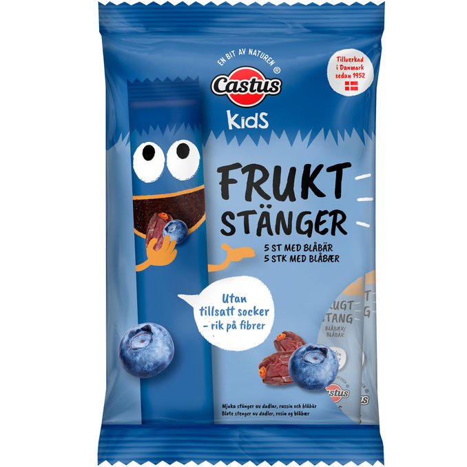 Castus Fruktstänger Blåbär 5-Pack