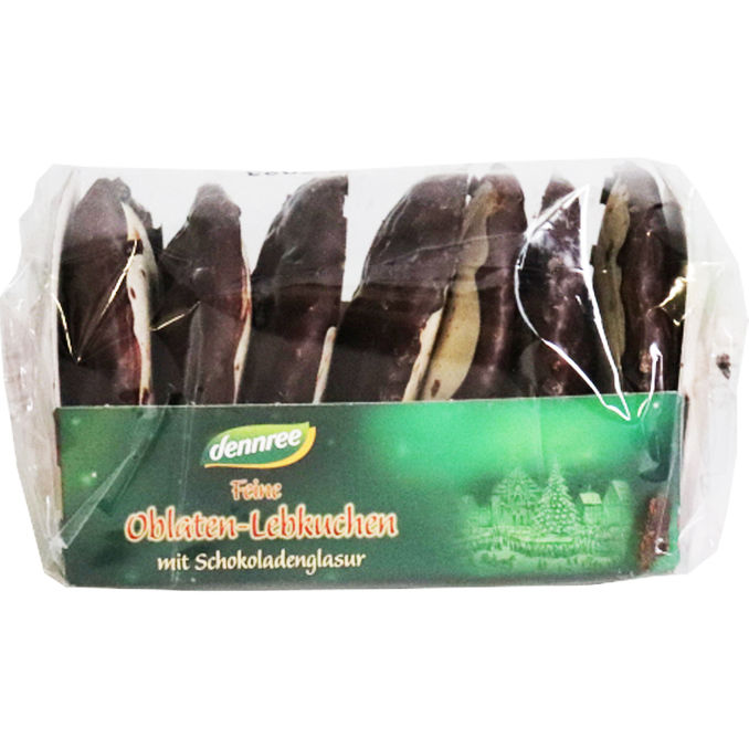 dennree BIO Feine Oblaten-Lebkuchen schokoliert