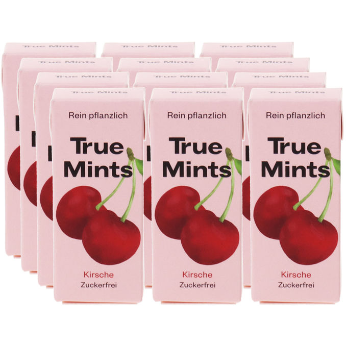 True Mint Pastillen Kirsche, 12er Pack