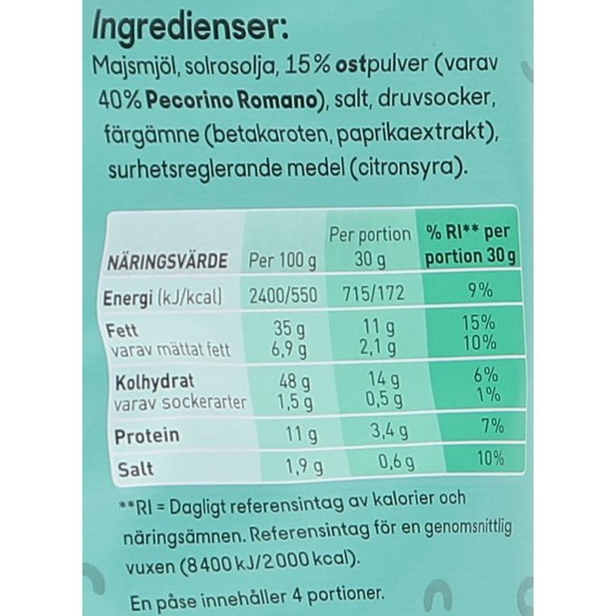 Cheez Doodles Pecorino, 120g från OLW Matsmart