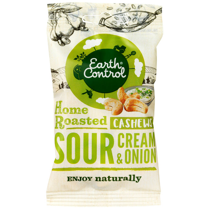 Earth Control Sour Cream & Onion Cashews 35 g 