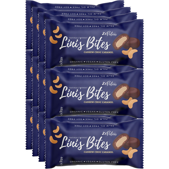 Lini'S Bites BIO Cashew Choc Caramel, 12er Pack