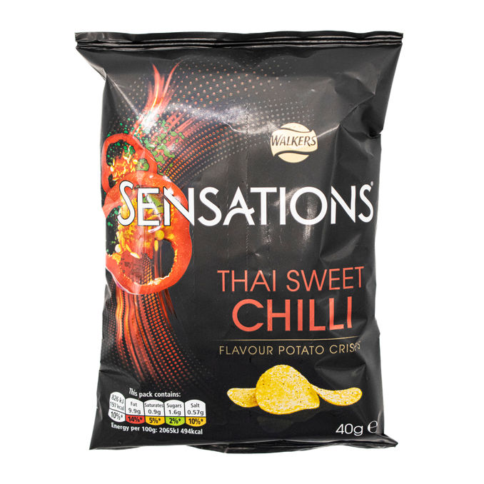 Sensations Thai Sweet Chilli Crisps 40g, 40g from Walkers Motatos