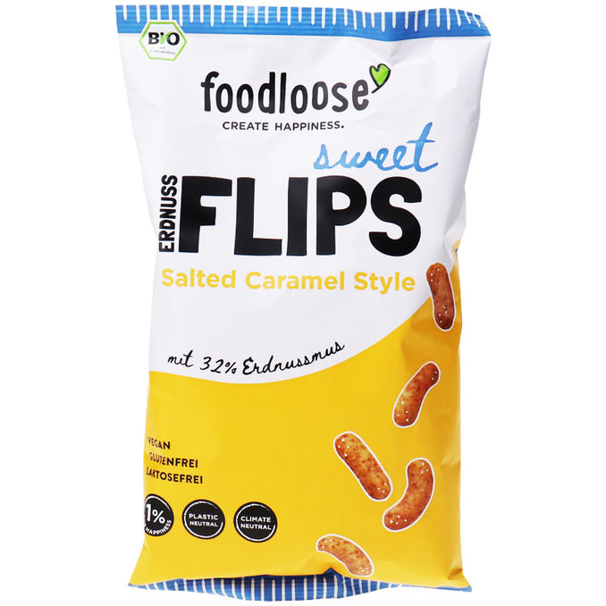 foodloose BIO Erdnussflips Salted Caramel