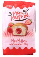 Mrs. Muffin Mini Muffins mit Erdbeerfüllung, 8er Pack
