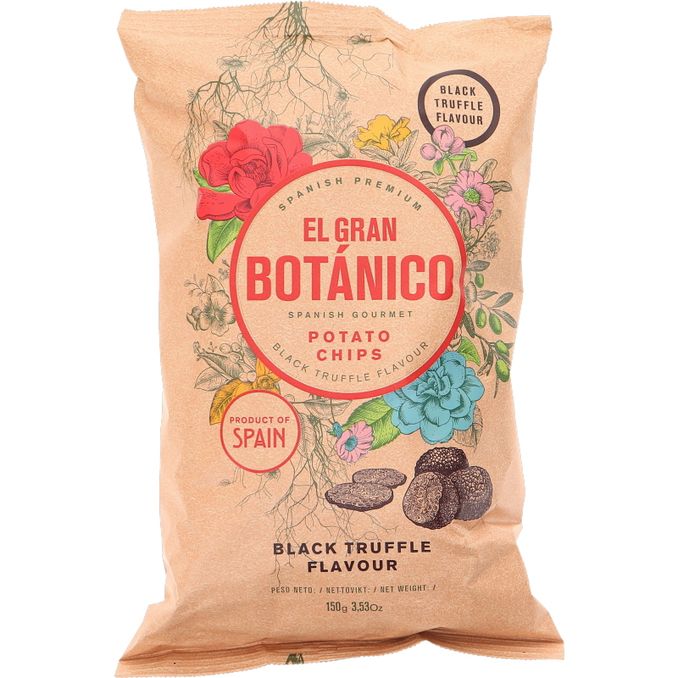Läs mer om El Gran Botánico Chips Black Truffle