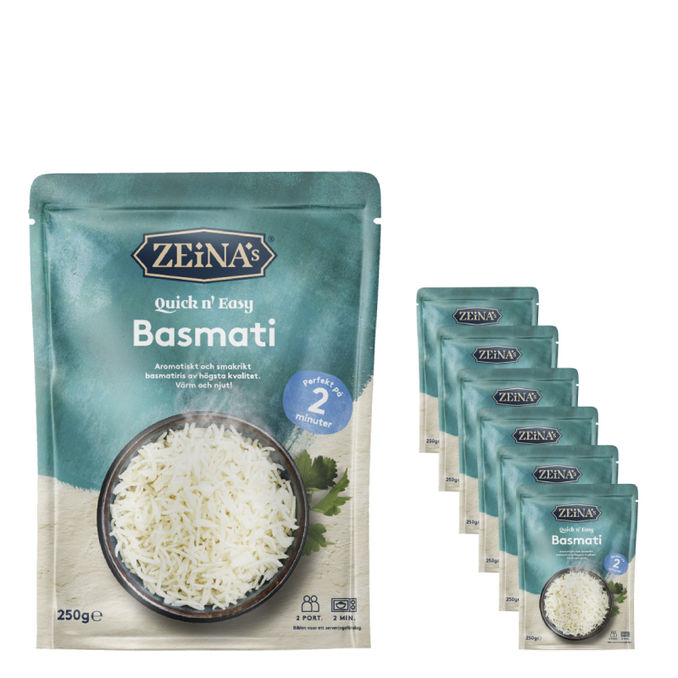 Zeinas Basmati Rice Quick n' Easy 6-pak