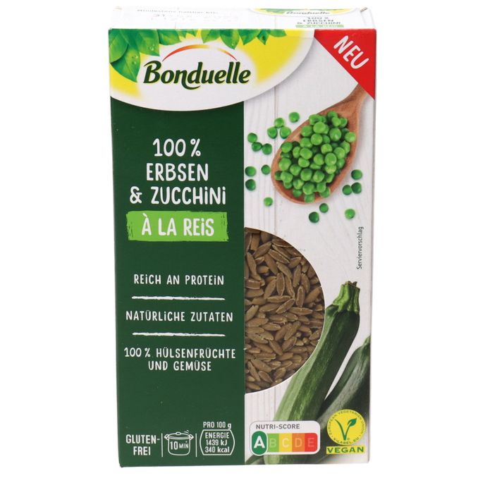 Bonduelle Erbsen & Zucchini Reis 