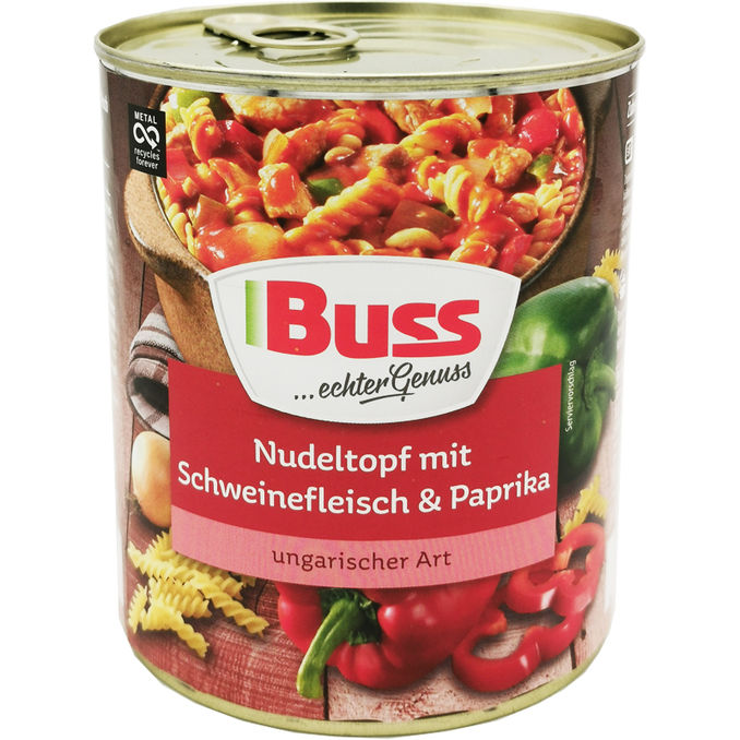 Buss Nudeltopf mit Schweinefleisch & Paprika
