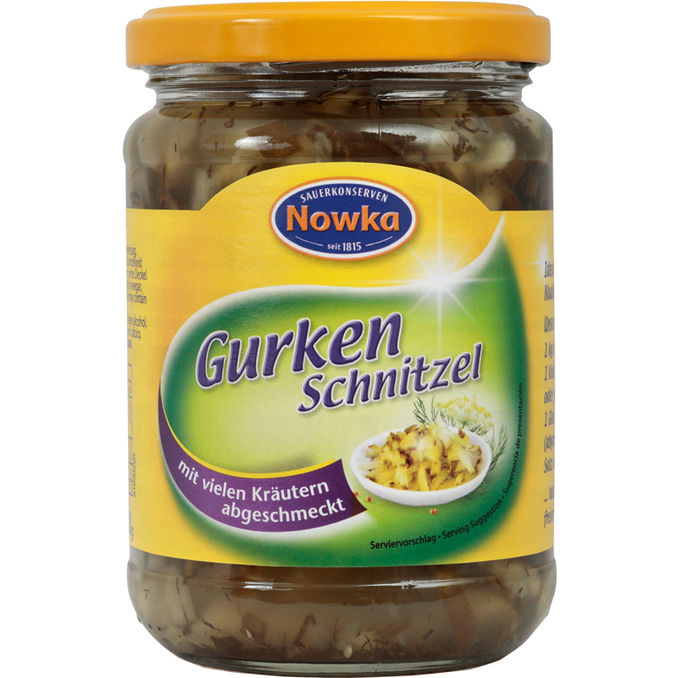 Nowka Gurkenschnitzel mit Kräutern