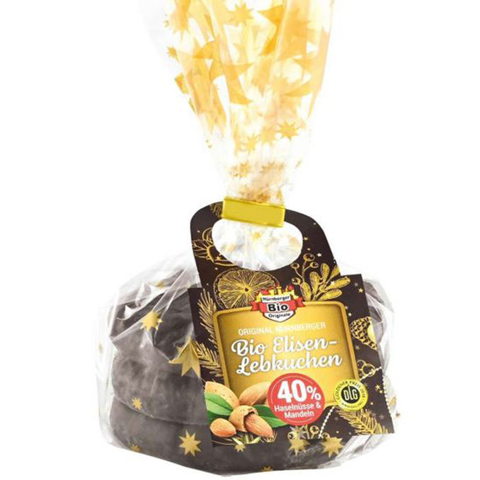 Nürnberger Bio Originale BIO Elisen-Lebkuchen, schokoliert