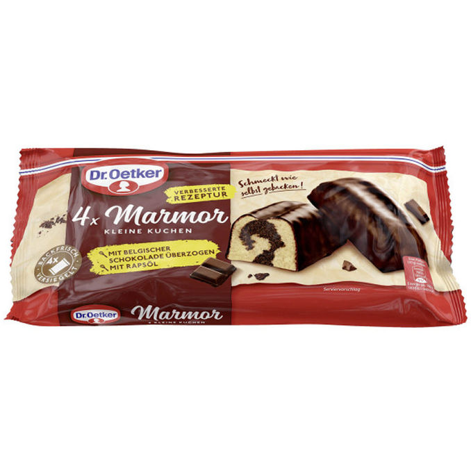 Dr. Oetker Kleine Kuchen Marmor, 4er Pack