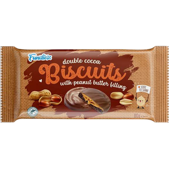 Fundiez Kakaokekse mit Erdnussbutter