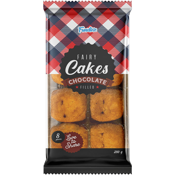 Fundiez Minikuchen mit Schokoladenfüllung