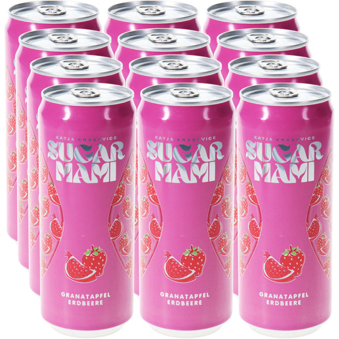 Sugar Mami Granatapfel Erdbeere, 12er Pack (EINWEG) zzgl. Pfand