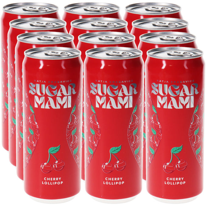 Sugar Mami Cherry Lollipop, 12er Pack (EINWEG) zzgl. Pfand