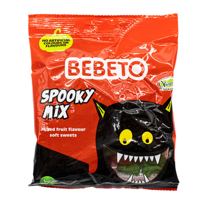 Bebeto Vegan Spooky Mix Fruit Gummy Sweets 150g 150g From Bebeto Motatos