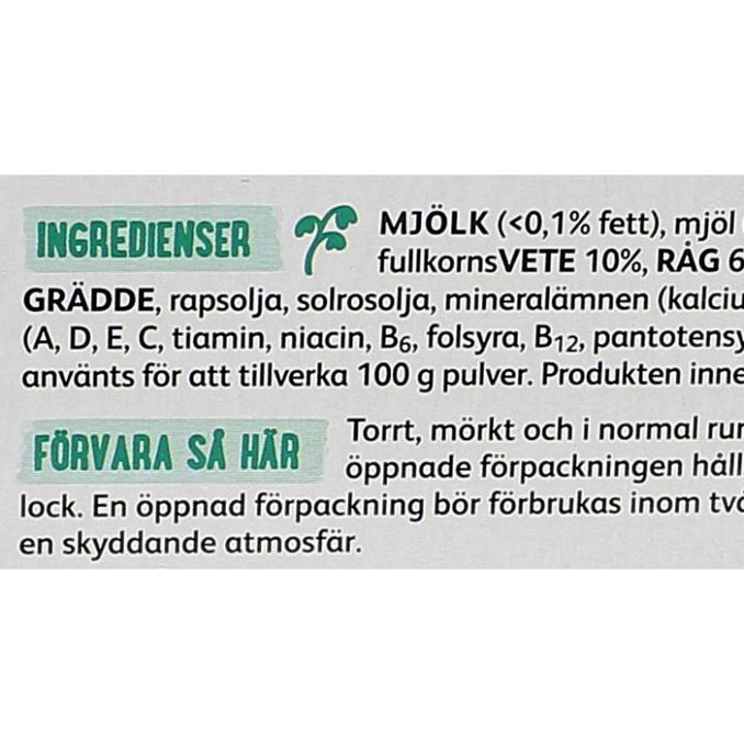 Semper Fullkornsvälling 1 år 6-pack