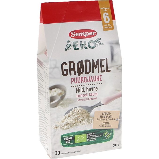 Semper Grötmjöl Mild Havre Eko