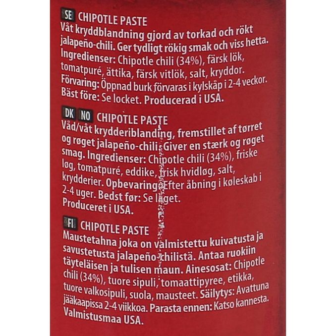 Santa Maria Chipotle Paste