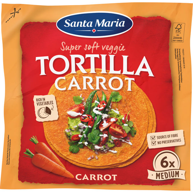 Santa Maria Tortilla Carrot Medium