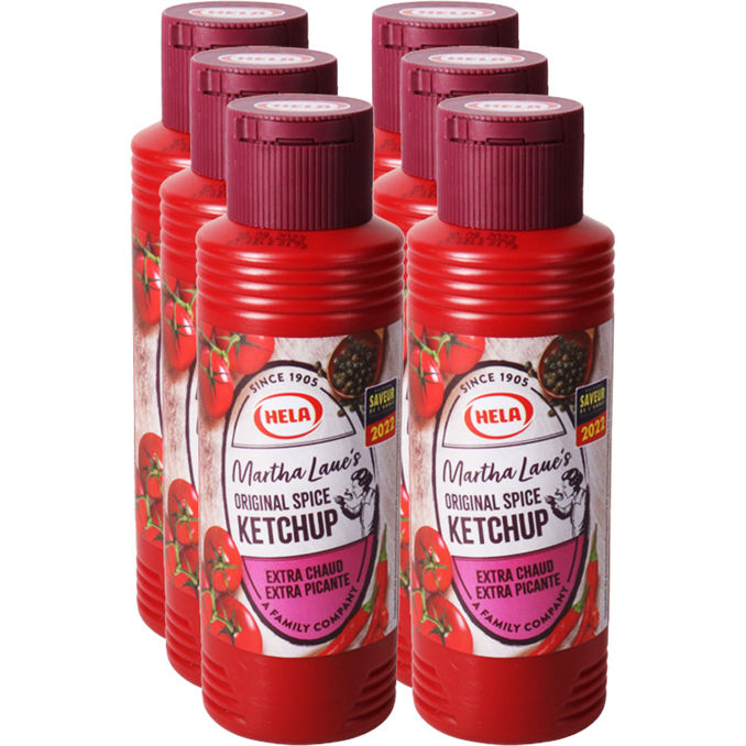 Hela Curry Ketchup Extra Scharf, 6er Pack