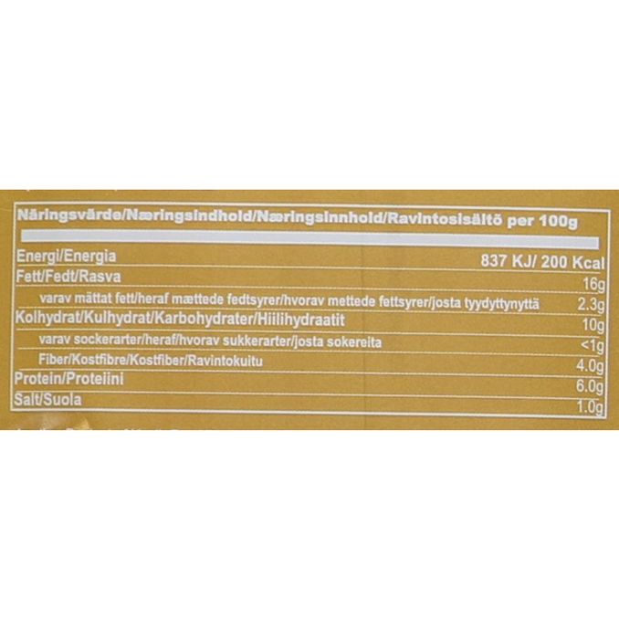 Tuotteen ravintosisältö: Hummus