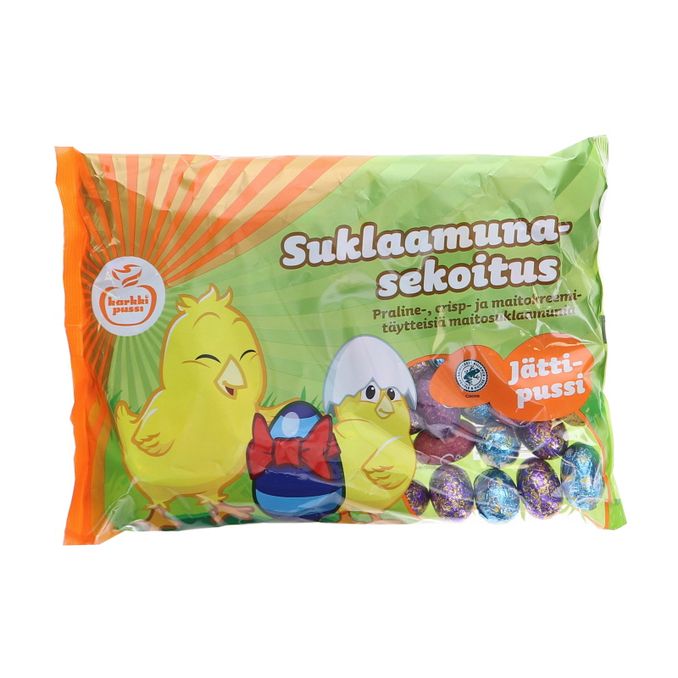 Karkkipussi Suklaamunasekoitus