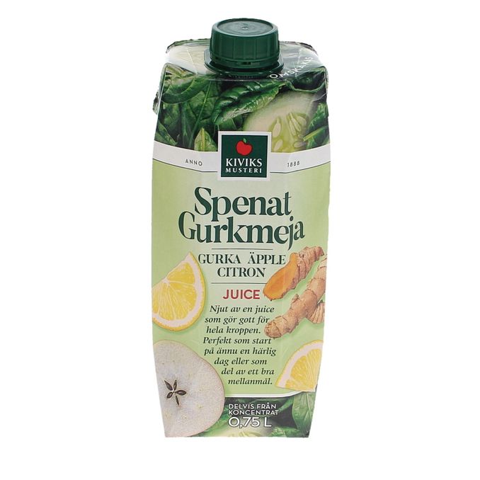 Kiviks 2 x Juice Spenat Gurkmeja