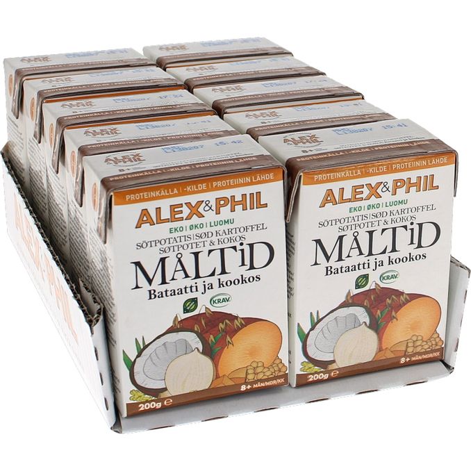 Alex & Phil Måltid Sötpotatis Kokos 10-pack