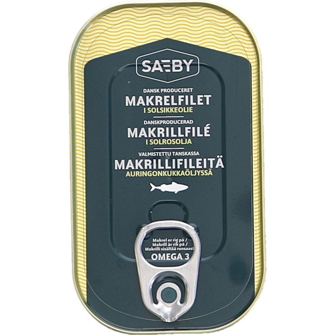 Saeby Makrillfilé i Solrosolja