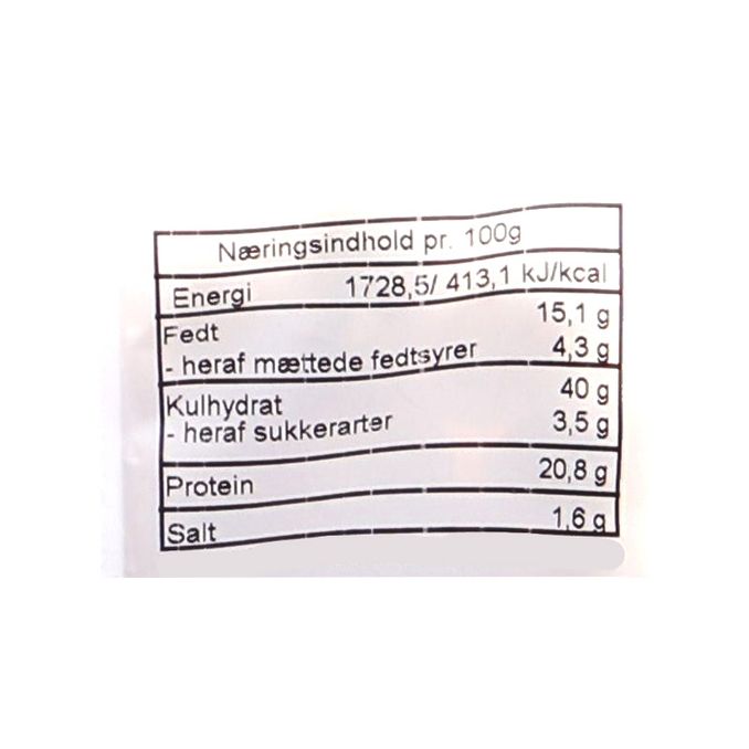 Näringsinnehåll Heta Kikärtor