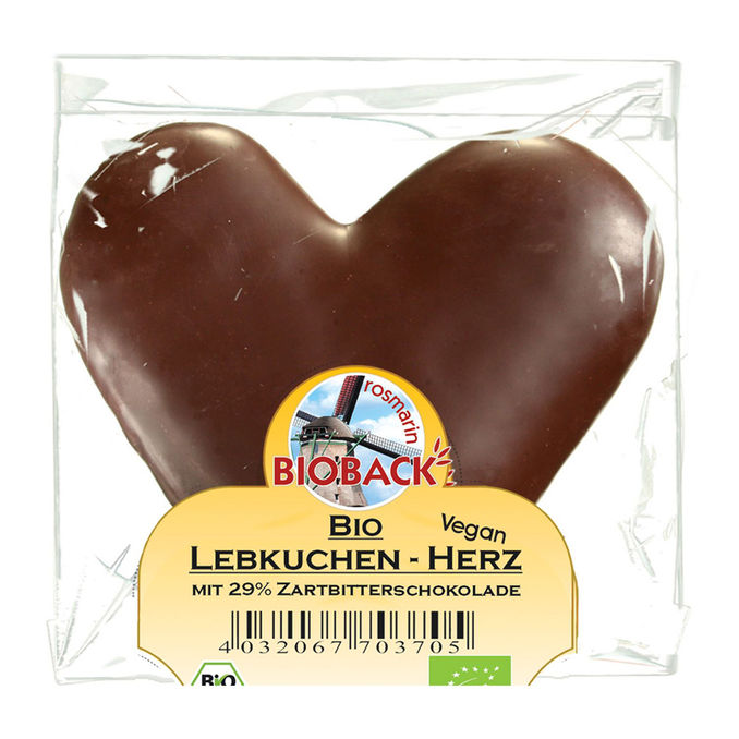 Rosmarin BIO Lebkuchenherz Zartbitter