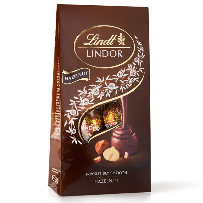 Lindt Maitosuklaakuulat Hasselpähkinä