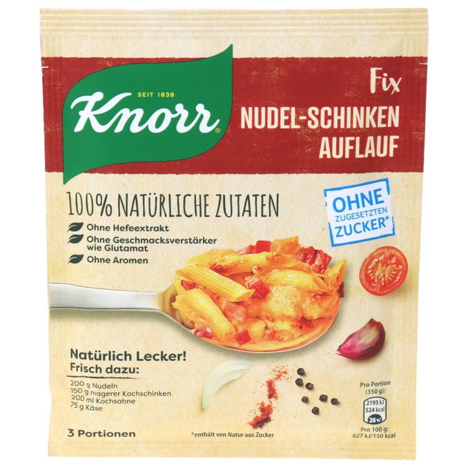 Knorr Fix Nudel-Schinken Auflauf