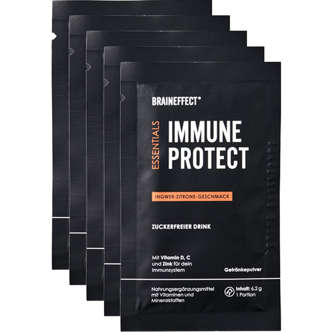 Braineffect Getränkepulver Immune Protect Ingwer-Zitrone