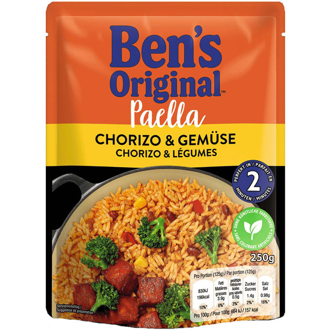 Ben's Original Express Paella Chorizo & Gemüse