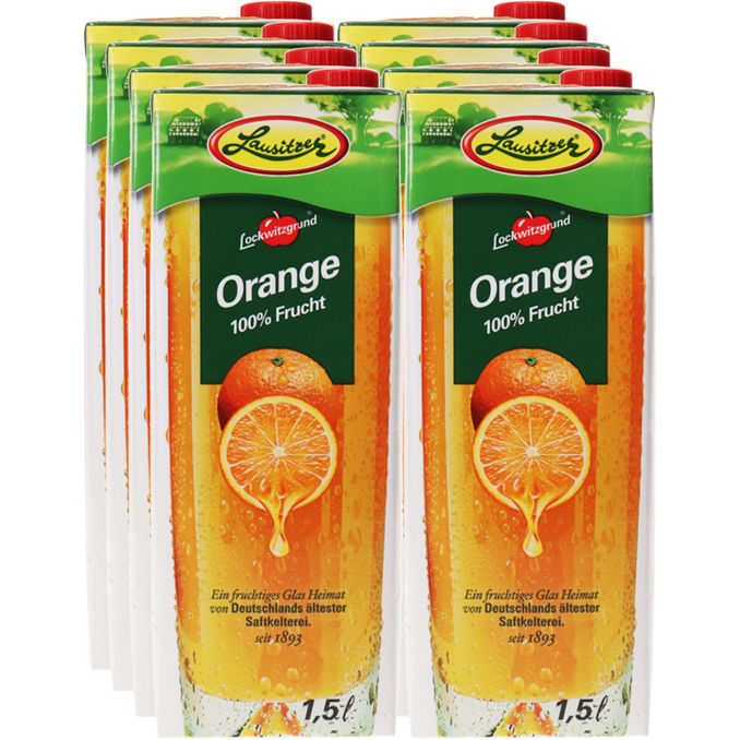 Lausitzer Orangensaft, 8er Pack