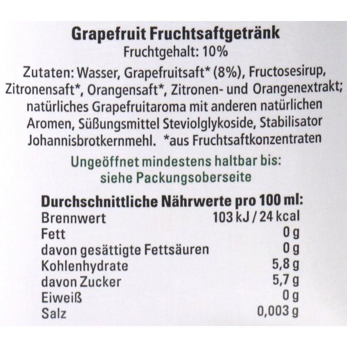 Stille Schorle Grapefruit, 8er Pack, 8x 1,5l von Lausitzer Motatos
