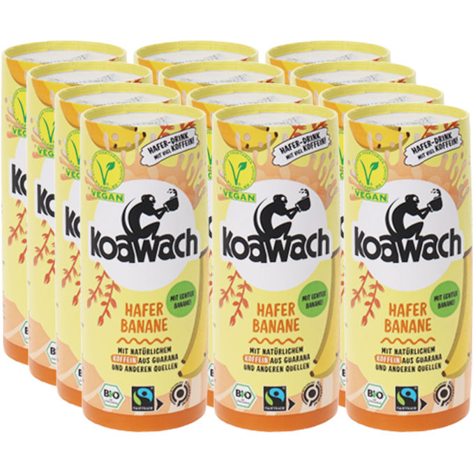 Koawach BIO Haferdrink Banane, 12er Pack