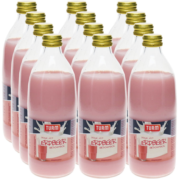 Turm Erdbeer-Drink, 12er Pack