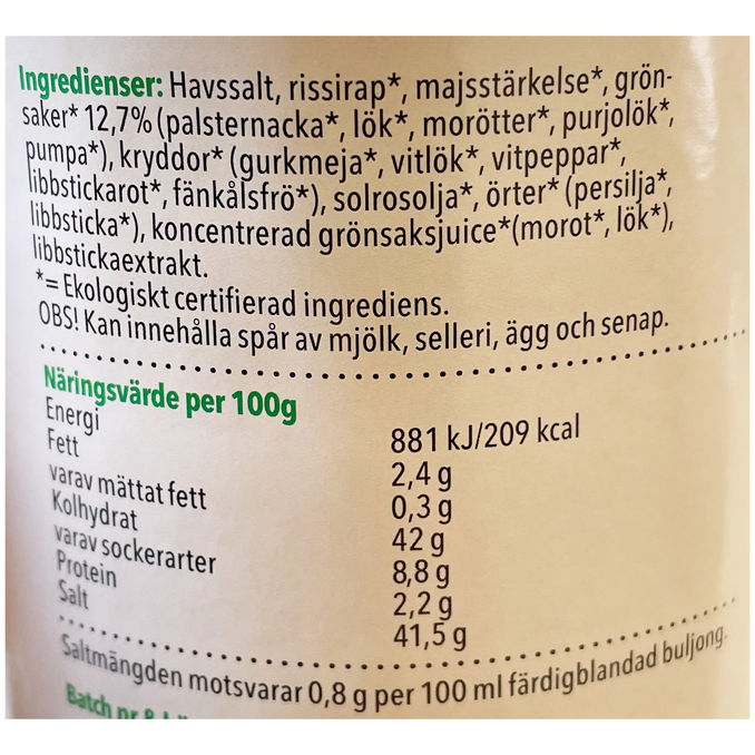 Biofood Grönsaksbuljong