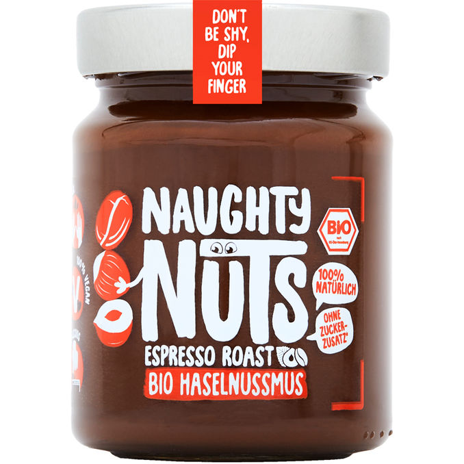 Naughty Nuts BIO Haselnussmus Espresso