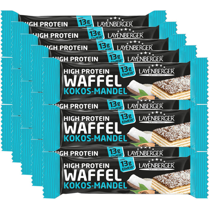 Layenberger High Protein Waffeln Kokos & Mandel, 15er Pack